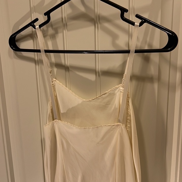 Vintage 1950’s Slip Under Dress Layering Chemise Princess Seams Cream Ivory - Picture 4 of 6